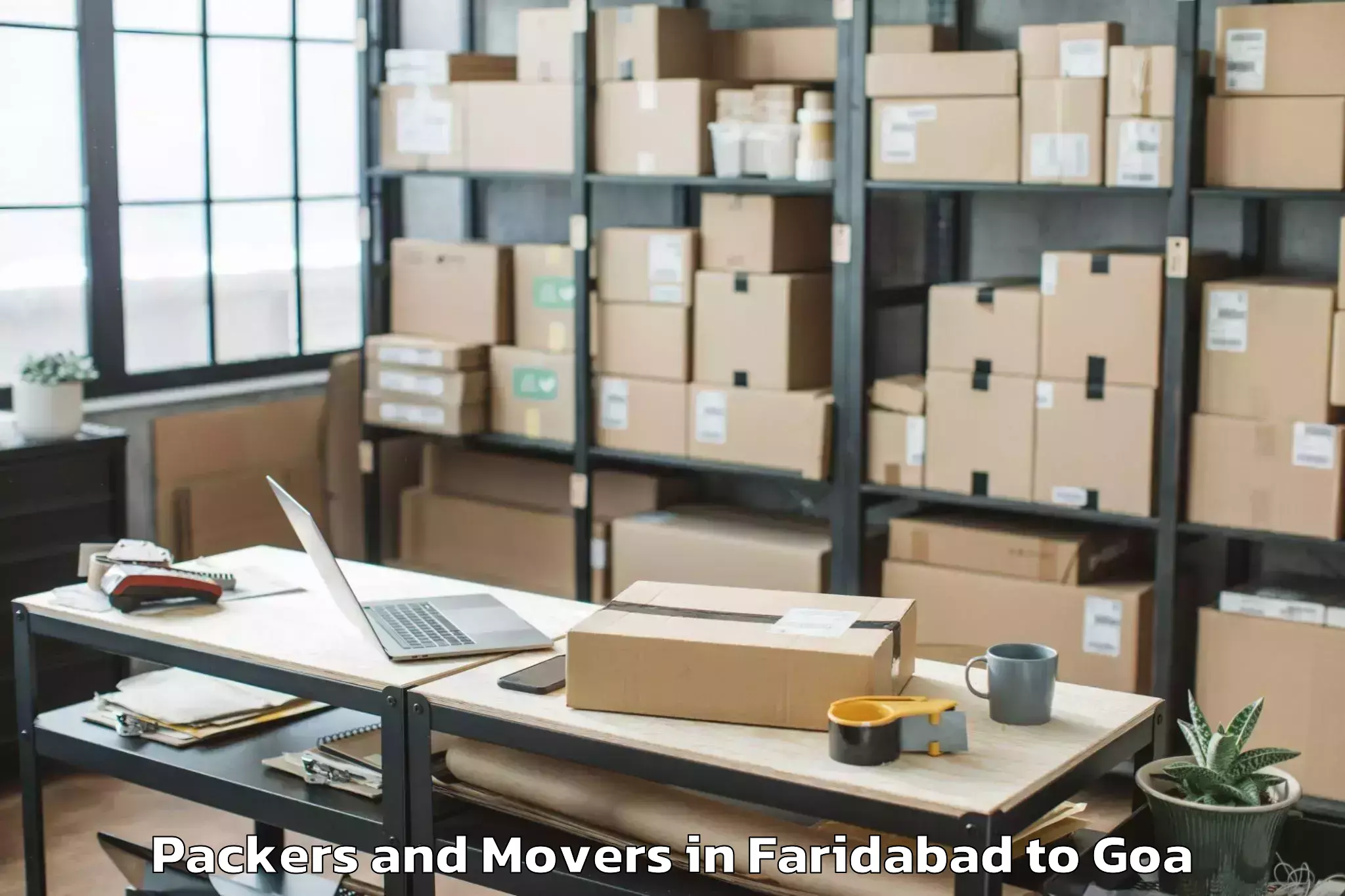 Book Your Faridabad to Vagator Packers And Movers Today